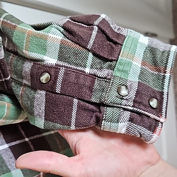 Red Head Green And Brown Thick Flannel in Men's Size Medium EUC - Picture 9 of 9